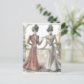 ビクトリアンフランスのファッション ポストカード (スタンド正面)