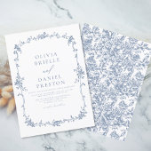 ビクトリアンフランスのフローラ結婚ズ 招待状