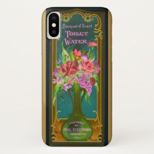 ビクトリアンフランスのフローラ香料ラベルヴィンテージ iPhone X ケース