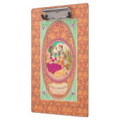 ビクトリアンフランスのフローラ香水ラベル クリップボード (左)