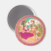 ビクトリアンフランスのフローラ香水ラベル マグネット (正面/裏面)