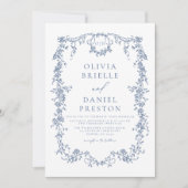 ビクトリアンフランスのヴィンテージ写結婚真 招待状 (正面)