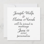 ビクトリアンフローラつるのサインは日付を白に保存 セーブザデート (裏面)