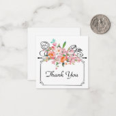 ビクトリアンフローラぶら下がった符号 ノートカード (正面/裏面インサイチュ)