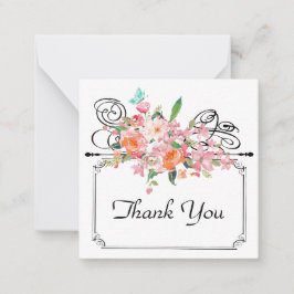 ビクトリアンフローラぶら下がった符号 ノートカード