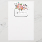 ビクトリアンフローラぶら下がった符号 便箋 (正面)