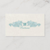 ビクトリアンフローラアクアアイボリー座席表 プレイスカード (裏面)