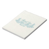 ビクトリアンフローラアクアデザインキャンディバーラップ ノートパッド (回転)