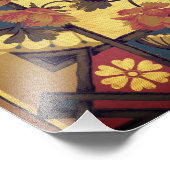 ビクトリアンフローラアーヴィンテージエレガント フォトプリント            (角)