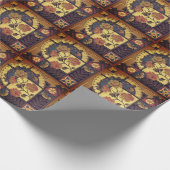 ビクトリアンフローラアーヴィンテージエレガント ラッピングペーパー (角)