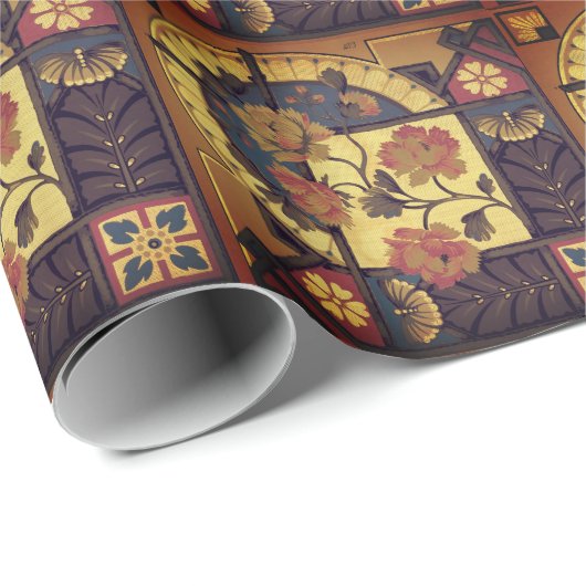 ビクトリアンフローラアーヴィンテージエレガント ラッピングペーパー (ロールコーナー)