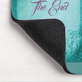 ビクトリアンフローラエレガントバラ公開本ティール（緑がかった色）purpl マウスパッド (コーナー)