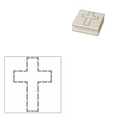 ビクトリアンフローラクロスアートスタンプ ラバースタンプ (押印)