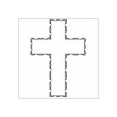 ビクトリアンフローラクロスアートスタンプ ラバースタンプ (インプリント)