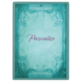 ビクトリアンフローラバラエレガント花 クリップボード (裏面)