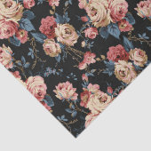 ビクトリアンフローラバラパターンティッシュペーパー 薄葉紙 (詳細)