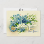 ビクトリアンフローラバ忘れーの注記/雪かき ポストカード (正面/裏面)