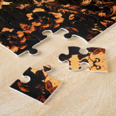 ビクトリアンフローラパタエレガントーンヴィンテージ ジグソーパズル (側面)