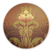 ビクトリアンフローラフリーエレガントズ花 セラミックノブ (正面)