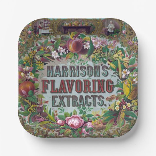 ビクトリアンフローラベーキング抽出物 ペーパープレート (正面)