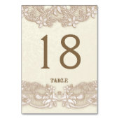 ビクトリアンフローラレースデザインテーブルカード テーブルナンバー (裏面)