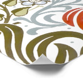 ビクトリアンフローラ壁紙byウィリアム・モリス ポスター (角)