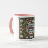 ビクトリアンフローラ果実ベーキングヴィンテージ表 マグカップ (正面左)