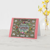 ビクトリアンフローラ果実ベーキング抽出ヴィンテージ カード (黄色い花)