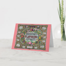 ビクトリアンフローラ果実ベーキング抽出ヴィンテージ カード