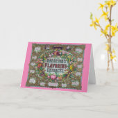 ビクトリアンフローラ果実ベーキング抽出ヴィンテージ カード (黄色い花)