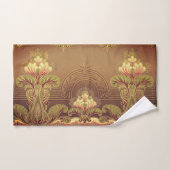 ビクトリアンフローラ焼エレガント花アールヌーボー バスタオルセット (ハンドタオル)