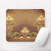 ビクトリアンフローラ焼エレガント花アールヌーボー マウスパッド (マウス)