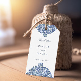 ビクトリアンフローラ結婚の感謝 ギフトタグ