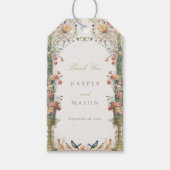 ビクトリアンフローラ結婚の感謝 ギフトタグ (正面)