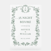 ビクトリアンフローラ華美リハーサルダイナーウェルカム アクリルサイン (正面)