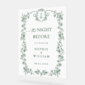 ビクトリアンフローラ華美リハーサルダイナーウェルカム アクリルサイン (傾斜)