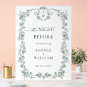 ビクトリアンフローラ華美リハーサルダイナーウェルカム アクリルサイン (ウェディング)