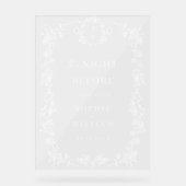 ビクトリアンフローラ華美リハーサルダイナーウェルカム アクリルサイン (正面)