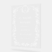 ビクトリアンフローラ華美リハーサルダイナーウェルカム アクリルサイン (傾斜)