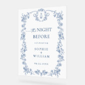 ビクトリアンフローラ華美リハーサルダイナーウェルカム アクリルサイン (傾斜)