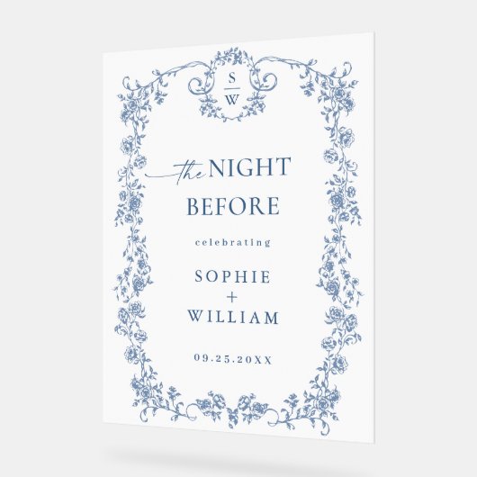 ビクトリアンフローラ華美リハーサルダイナーウェルカム アクリルサイン (傾斜)