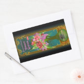 ビクトリアンフローラ香水ラベル 長方形シール (封筒)