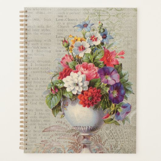 ビクトリアンフローラ プランナー手帳 (正面)