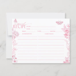 ビクトリアンフローラ | 蝶 | レシピカード 招待状