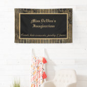 ビクトリアンブ動揺してラック&金ゴールドストライプカスタム 横断幕 (インサイチュ)