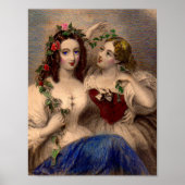 ビクトリアンプリントザパーティングリース手彩色 ポスター (正面)