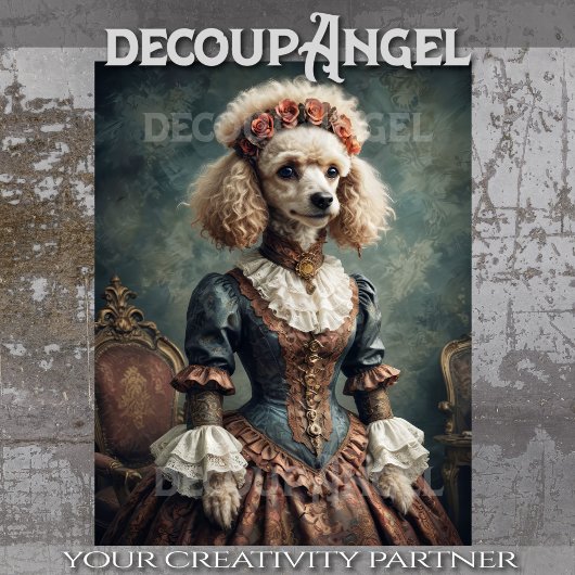 ビクトリアンプードル – デコップページ – 薄葉紙