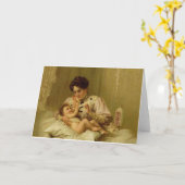 ビクトリアンベビーグリーティングカード カード (黄色い花)