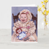 ビクトリアンベビー カード (黄色い花)