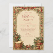 ビクトリアンホリデーガーランド クリスマス 招待状 (正面)